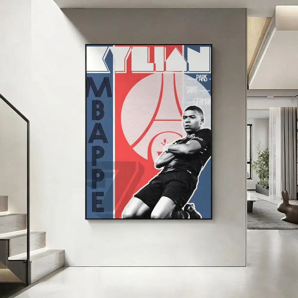 Mbappe room poster football star