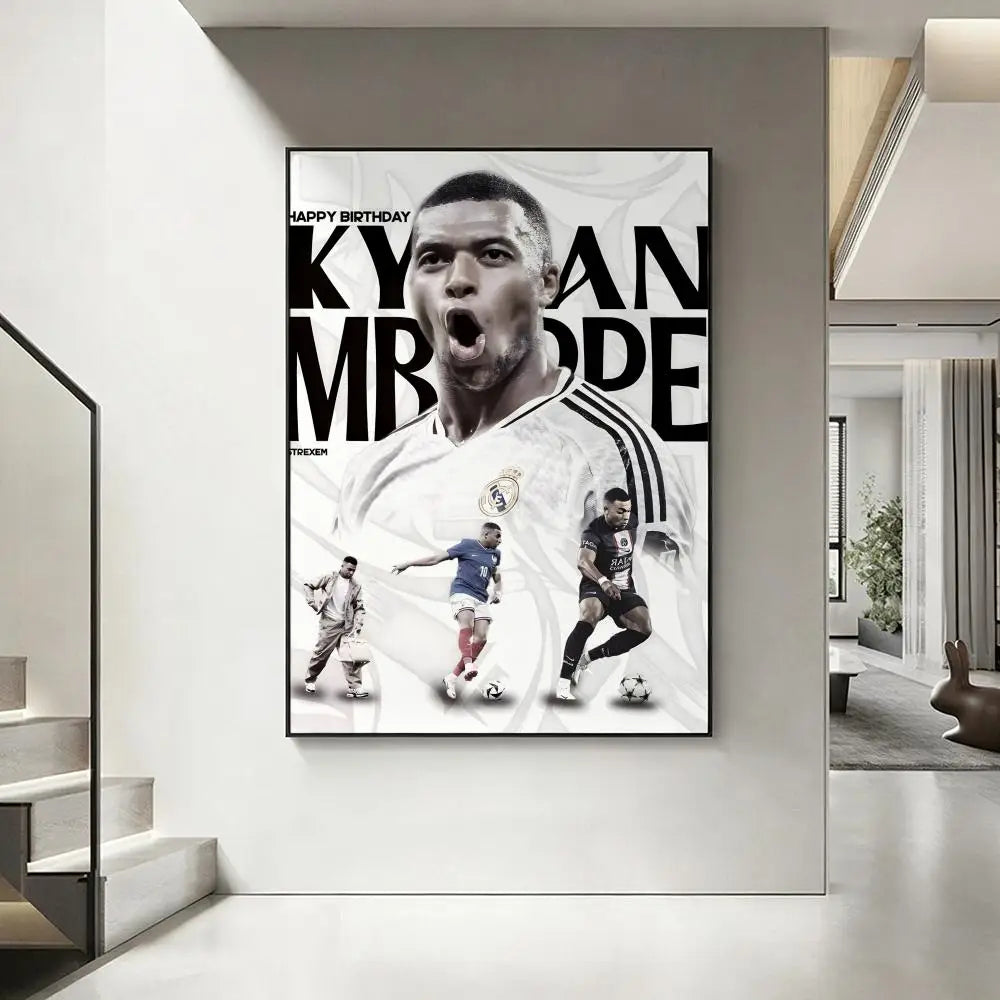 Mbappe room poster football star