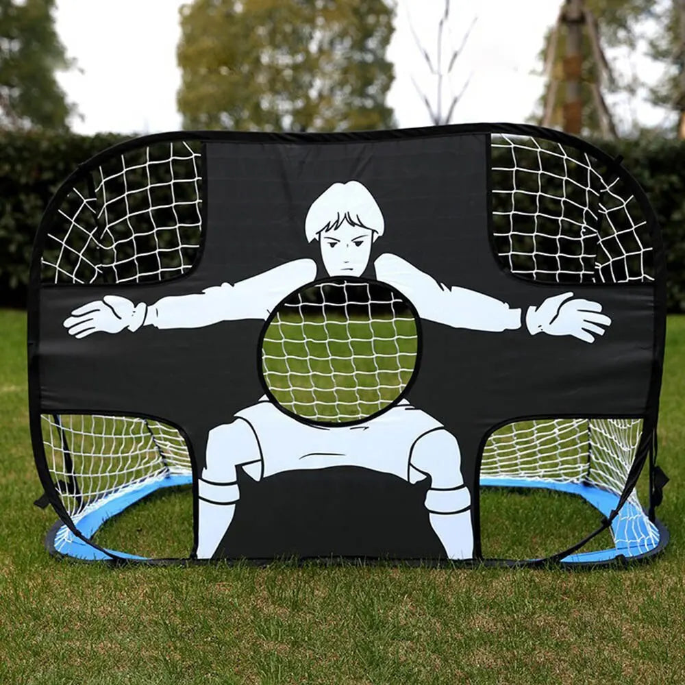 Foldable Football Goal with goalie/targets