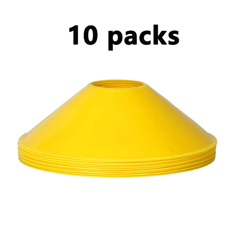 10-Pack Colorful Training Cones – Vibrant Sports Marker Cones for Football & Agility