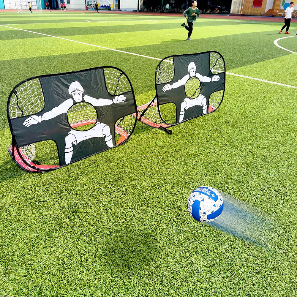 Foldable Football Goal with goalie/targets