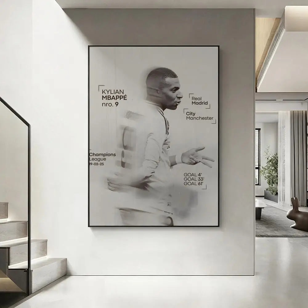Mbappe room poster football star
