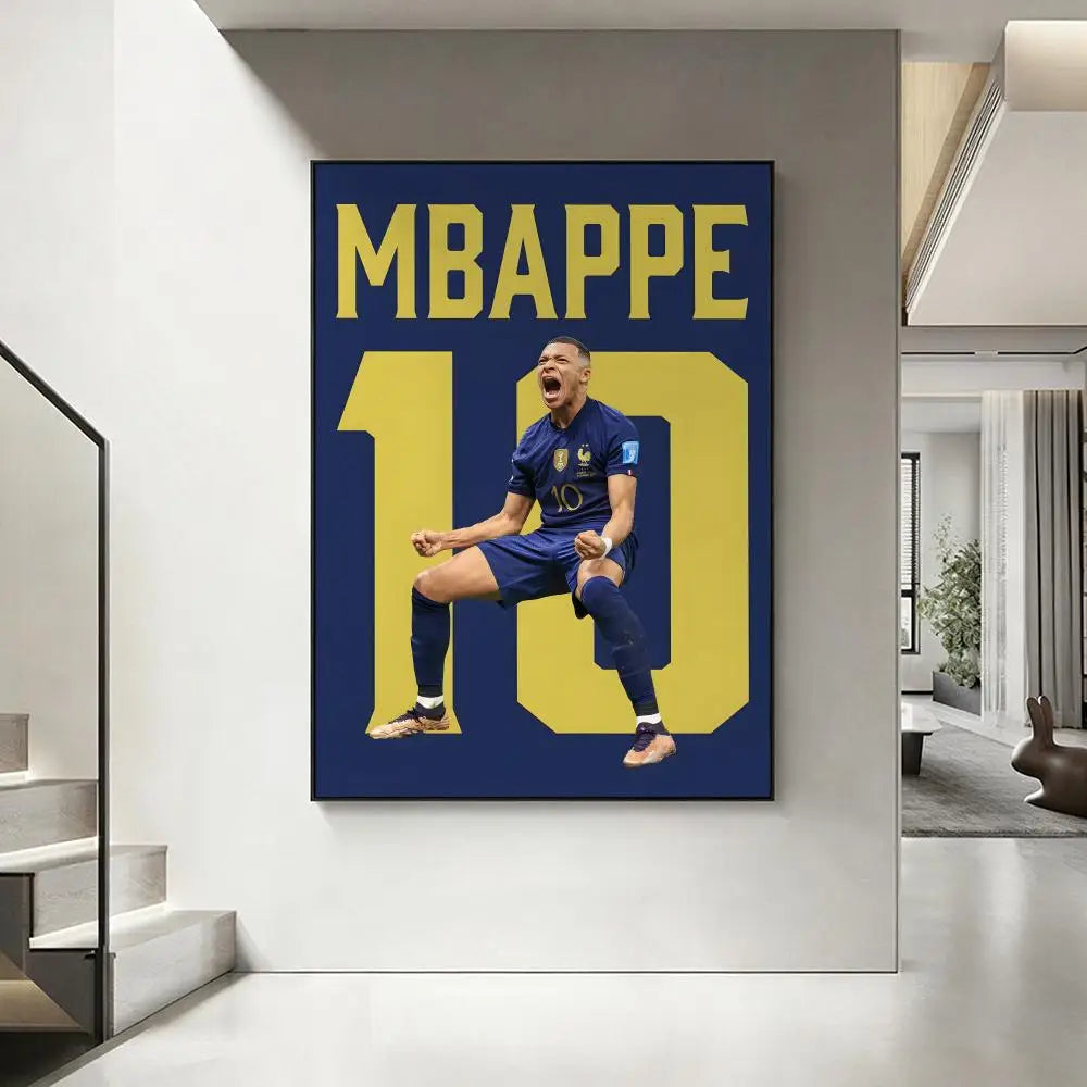 Mbappe room poster football star