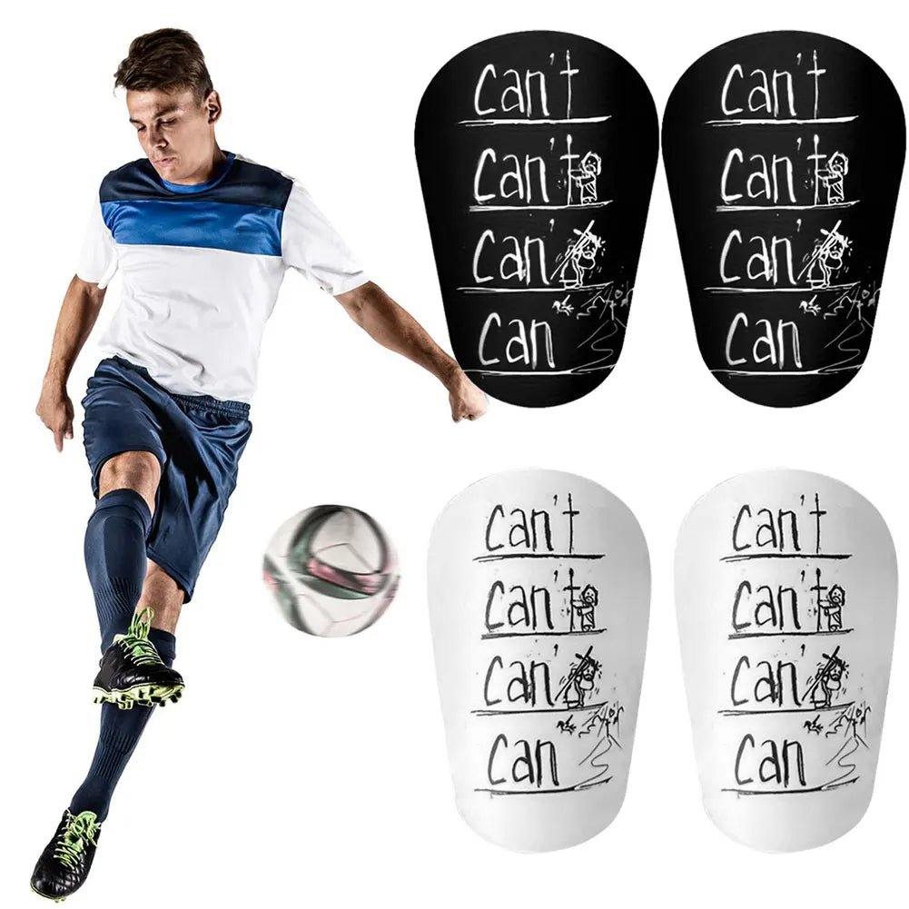 Mini shin pads with famous can-can`t motif