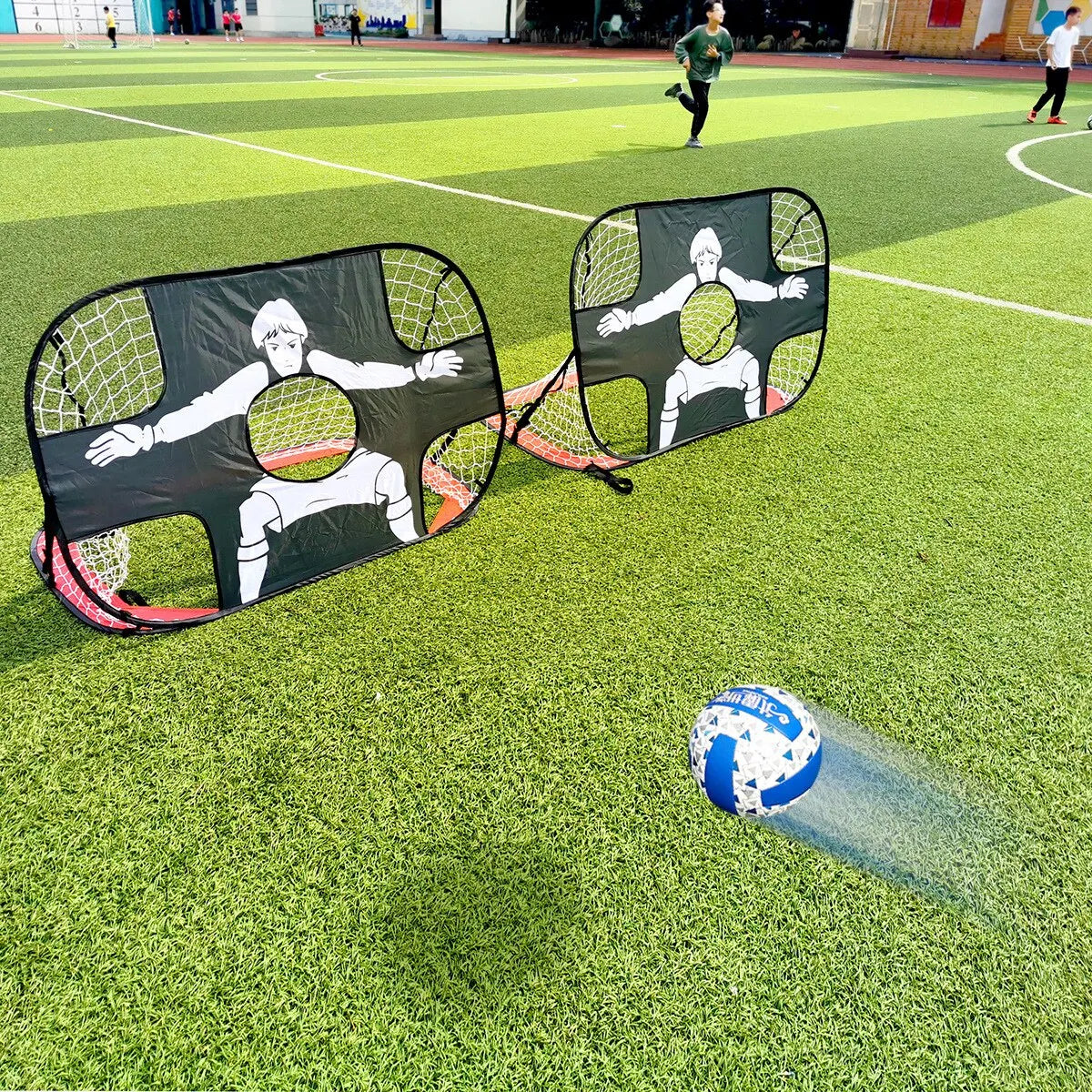 Foldable Football Goal with goalie/targets