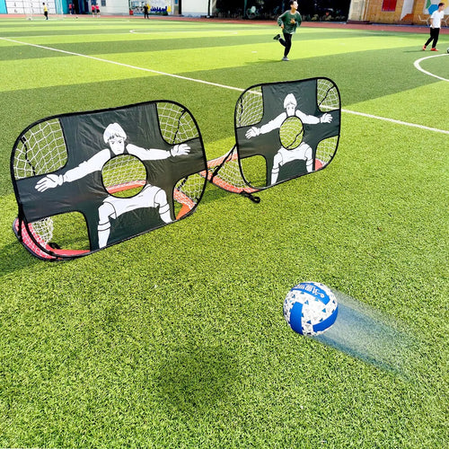 Foldable Football Goal with goalie/targets