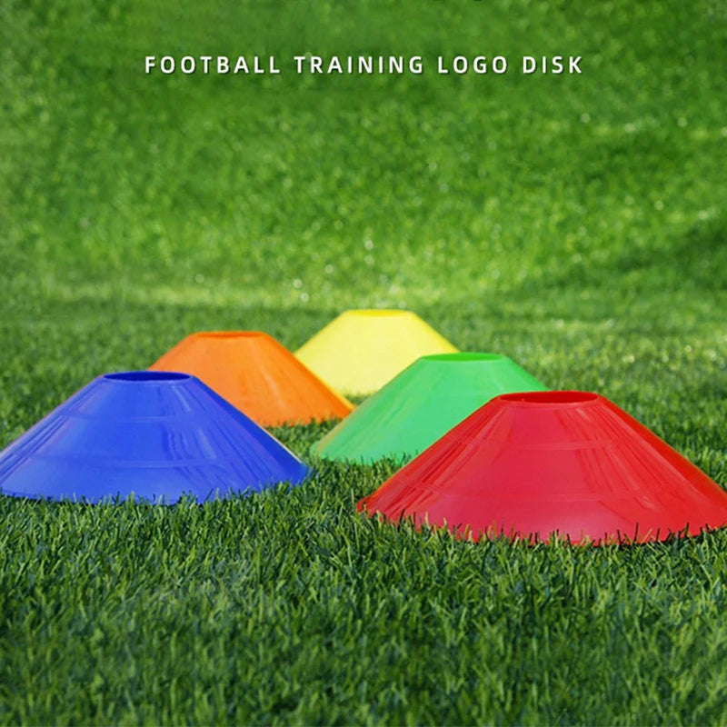 10-Pack Colorful Training Cones – Vibrant Sports Marker Cones for Football & Agility