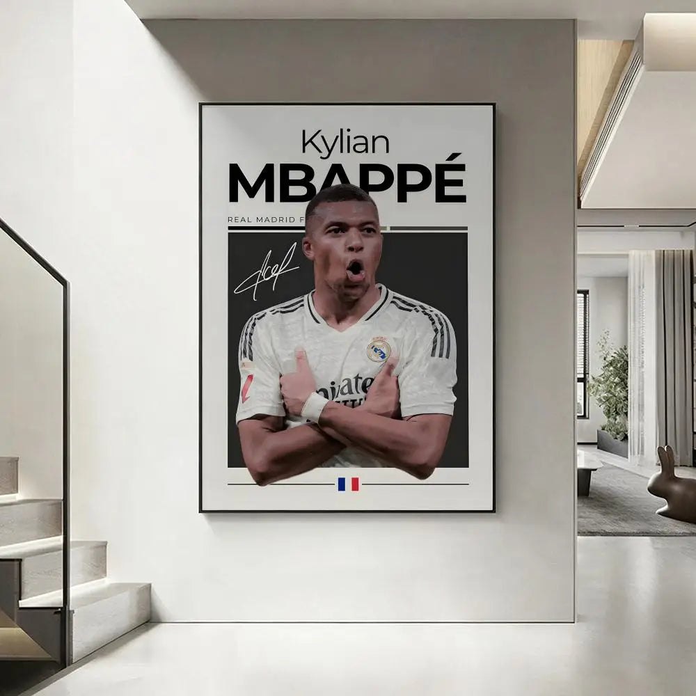 Mbappe room poster football star