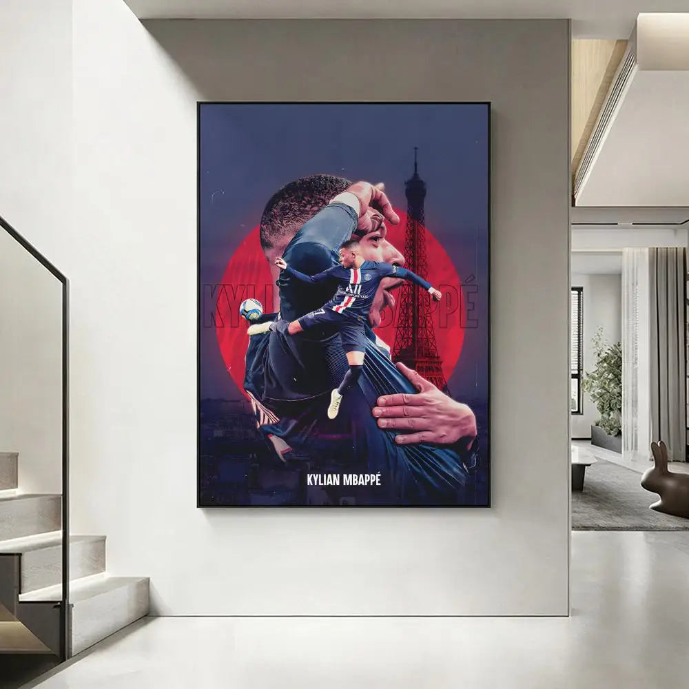 Mbappe room poster football star