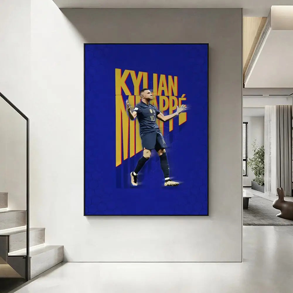 Mbappe room poster football star