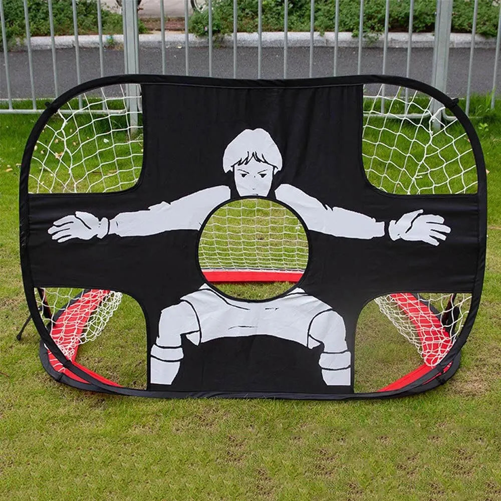 Foldable Football Goal with goalie/targets
