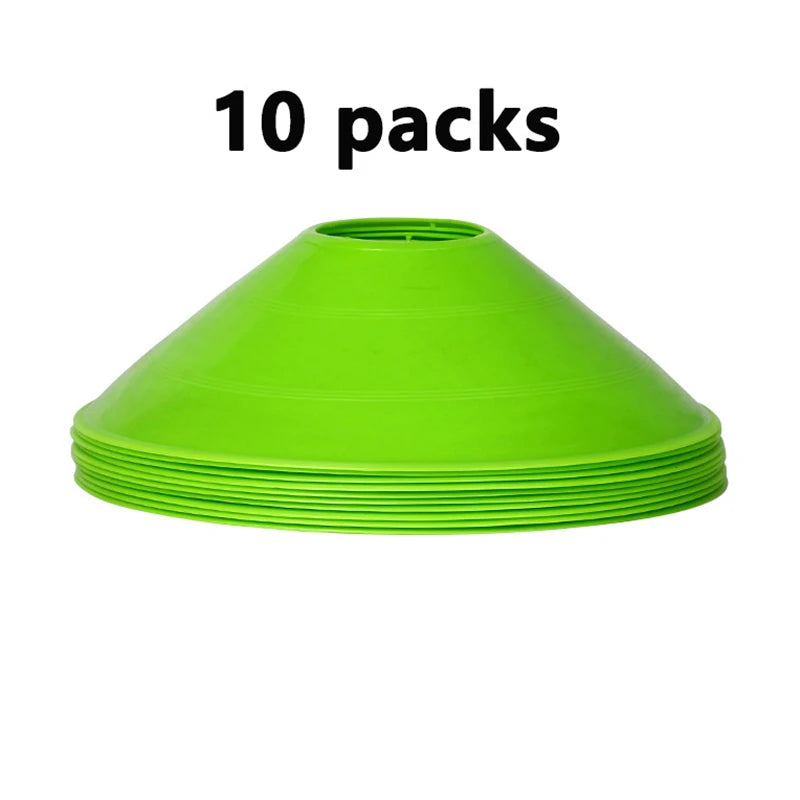 10-Pack Colorful Training Cones – Vibrant Sports Marker Cones for Football & Agility