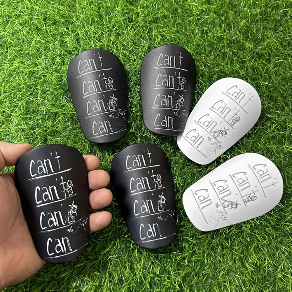 Mini shin pads with famous can-can`t motif
