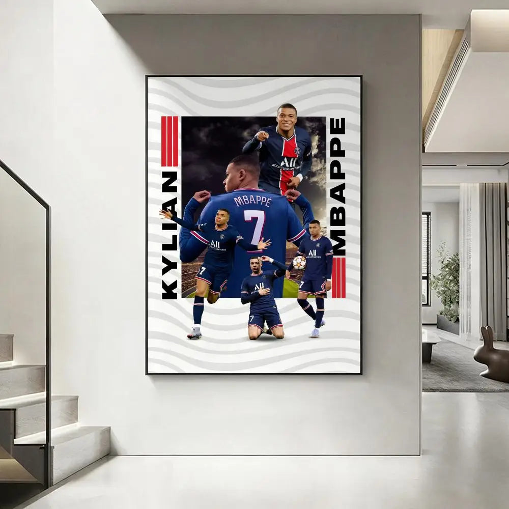 Mbappe room poster football star