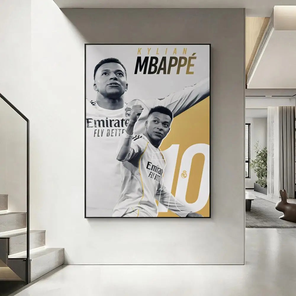 Mbappe room poster football star