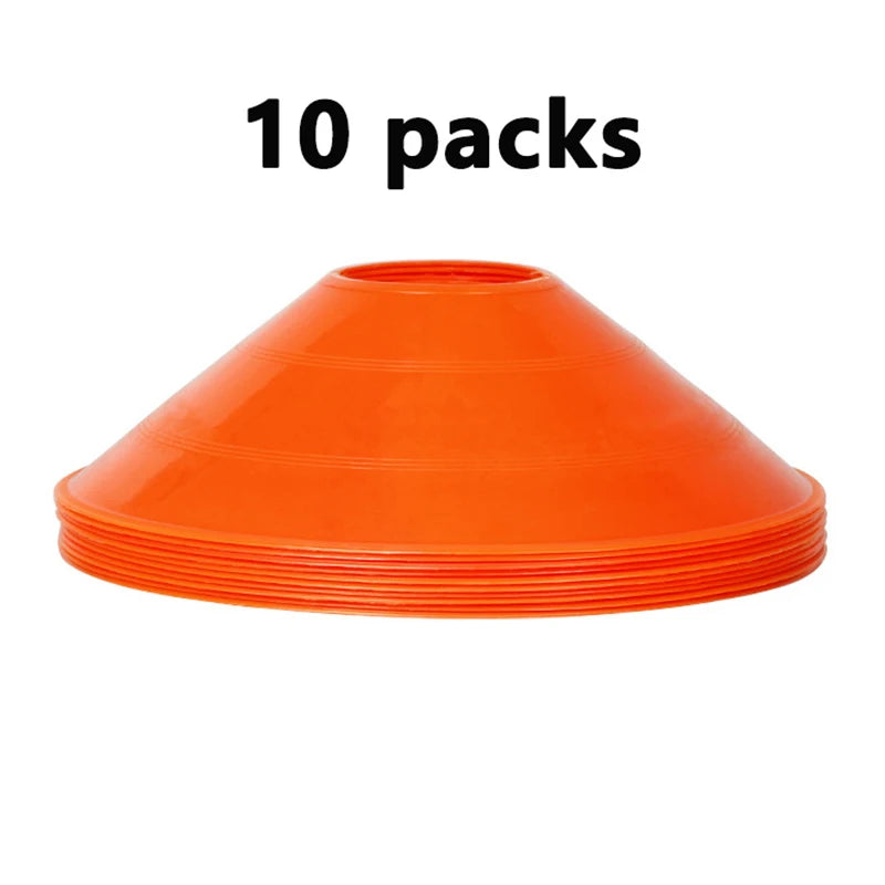 10-Pack Colorful Training Cones – Vibrant Sports Marker Cones for Football & Agility