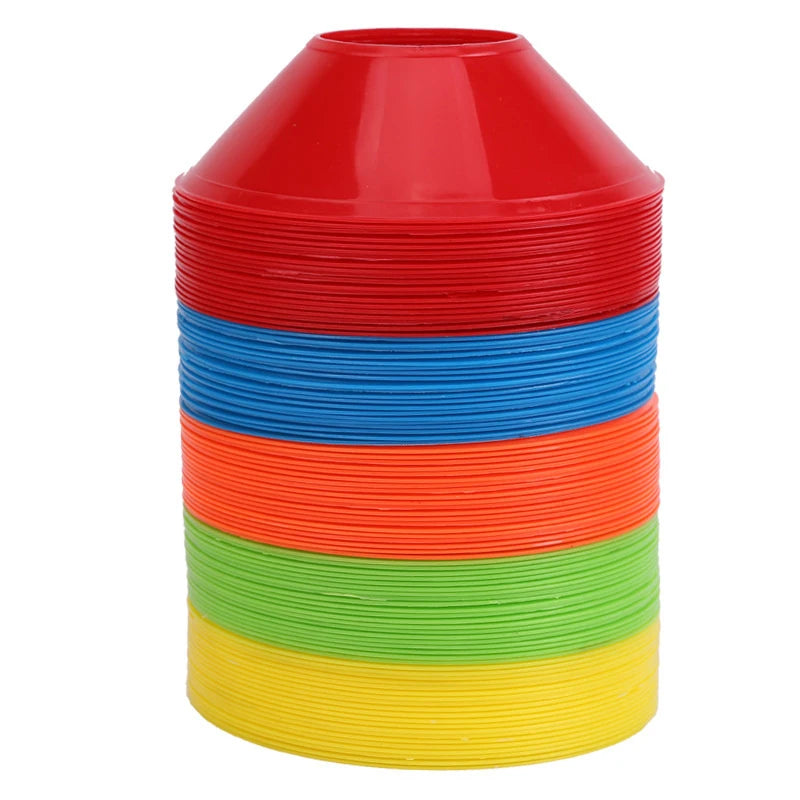 10-Pack Colorful Training Cones – Vibrant Sports Marker Cones for Football & Agility