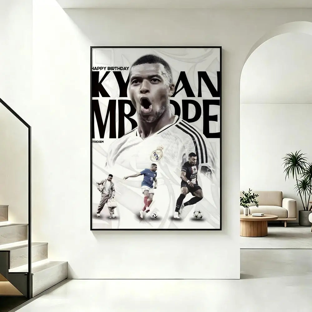 Mbappe room poster football star