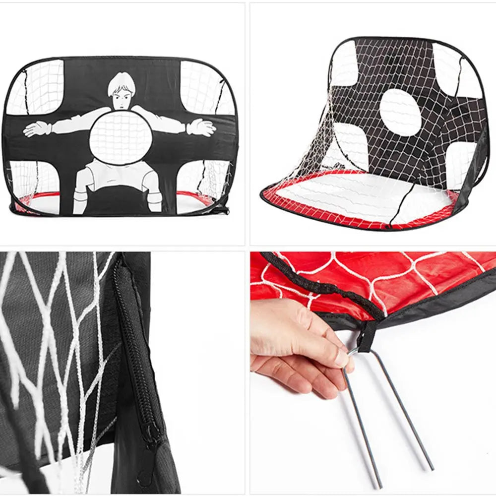 Foldable Football Goal with goalie/targets