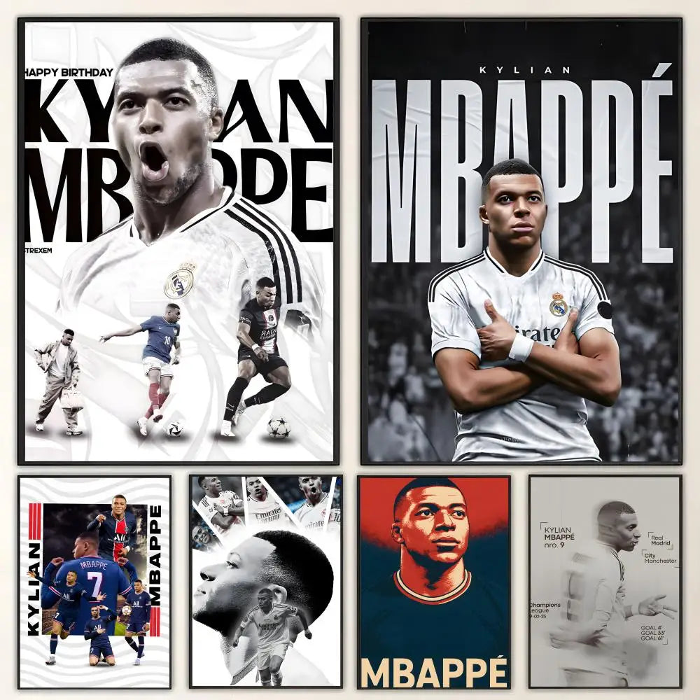 Mbappe room poster football star