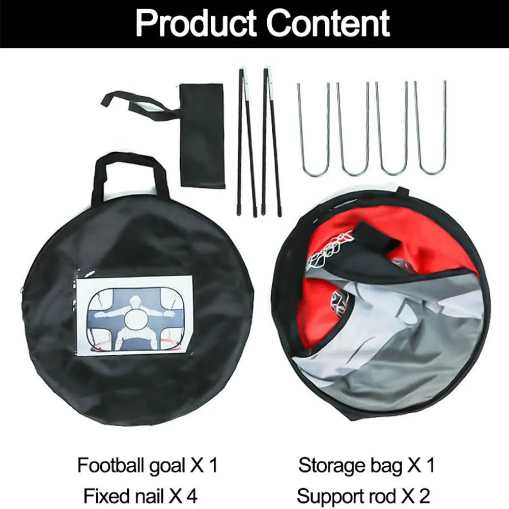Foldable Football Goal with goalie/targets