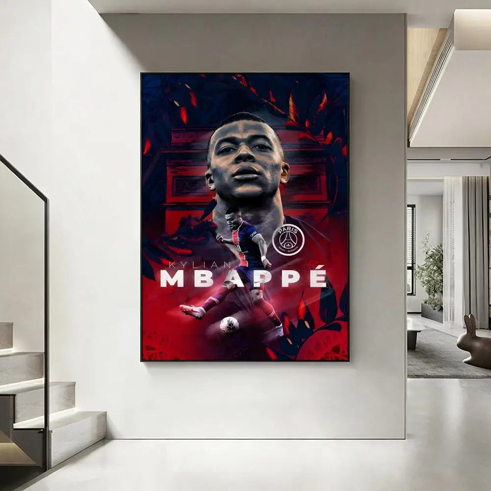 Mbappe room poster football star