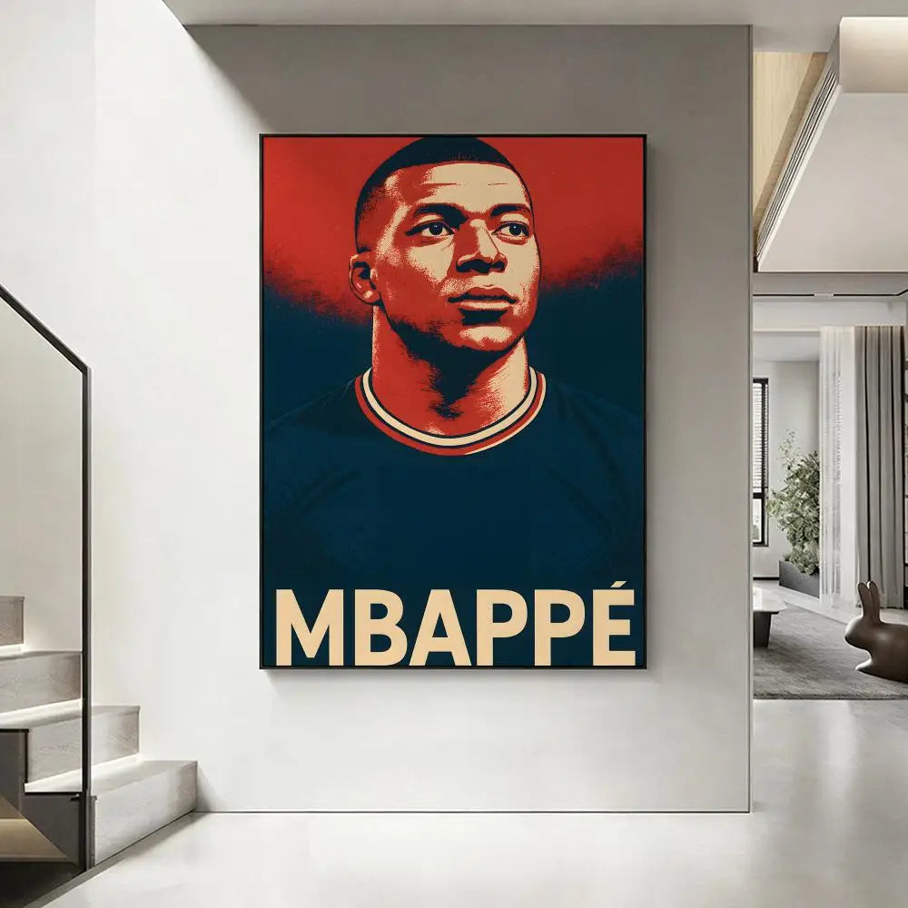 Mbappe room poster football star